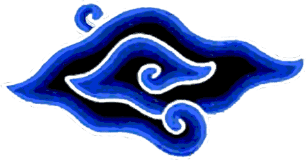 a blue cloud